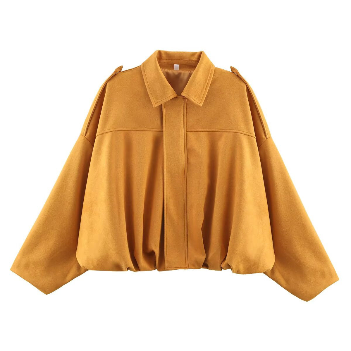 BLOUSON STYLE AVIATEUR À MANCHES CHAUVE-SOURIS