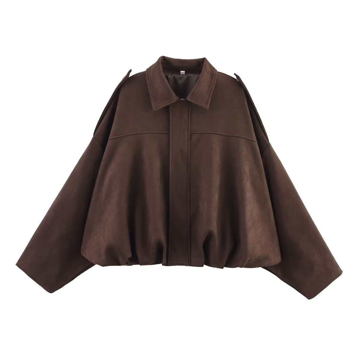 BLOUSON STYLE AVIATEUR À MANCHES CHAUVE-SOURIS